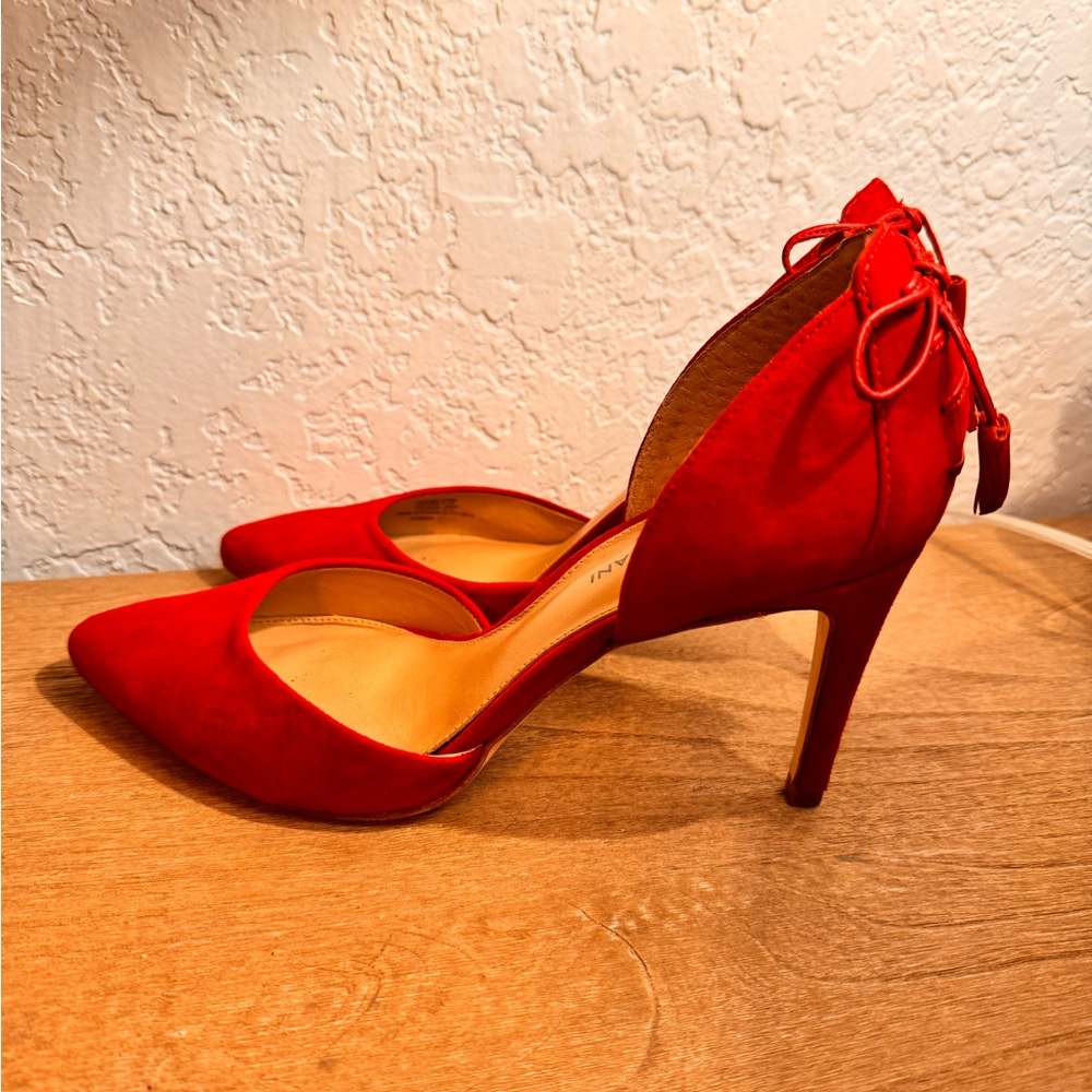 Antonio Melani Red Suede Women's Heels